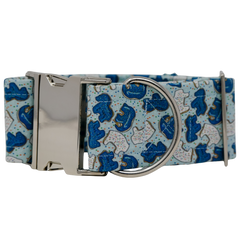 Blue Animal Cookie Dog Collar