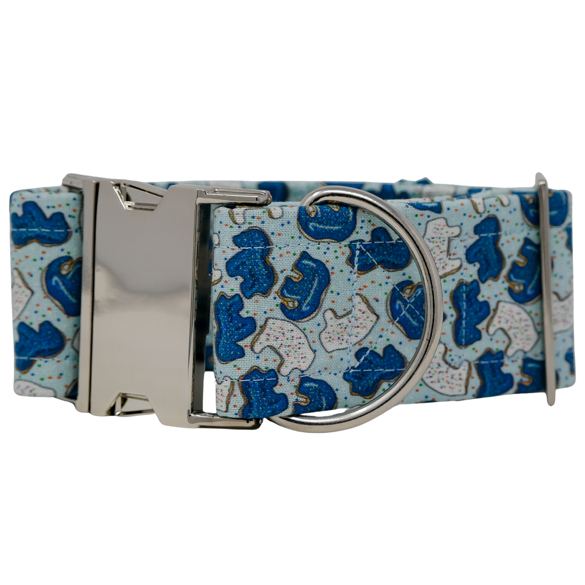 Blue Animal Cookie Dog Collar