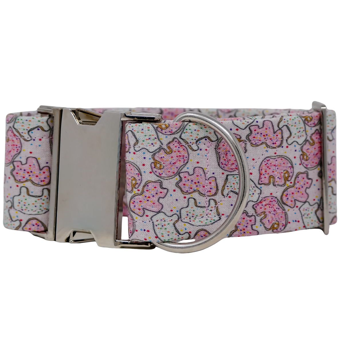 Pink Animal Cookie Dog Collar
