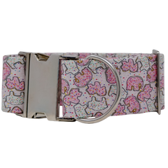 Pink Animal Cookie Dog Collar